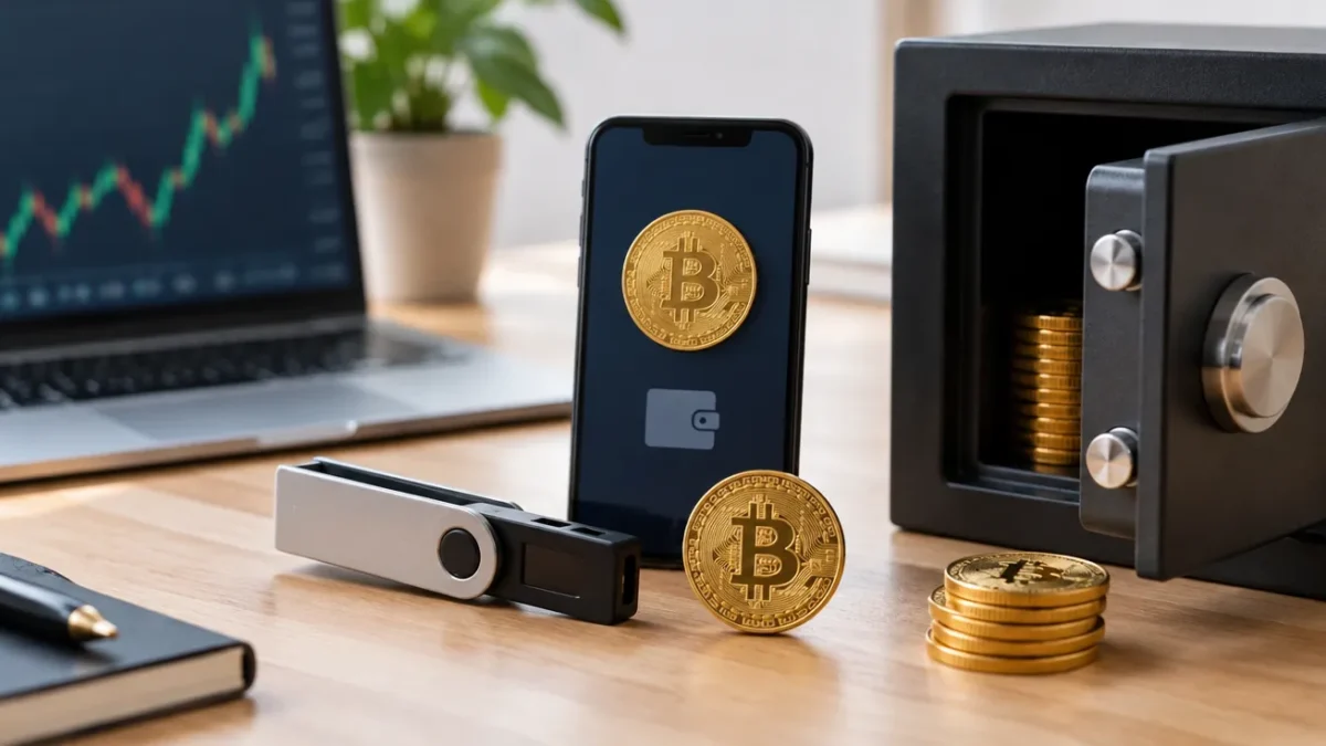 Cum să stochezi Bitcoin în siguranță: hardware wallet, hot wallet sau custodie